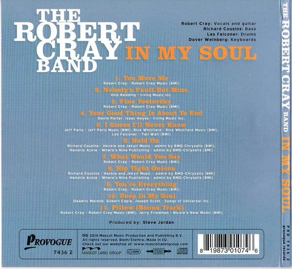 The Robert Cray Band : In My Soul (CD, Album, Ltd)