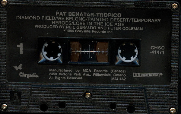 Pat Benatar : Tropico (Cass, Album, Dol)