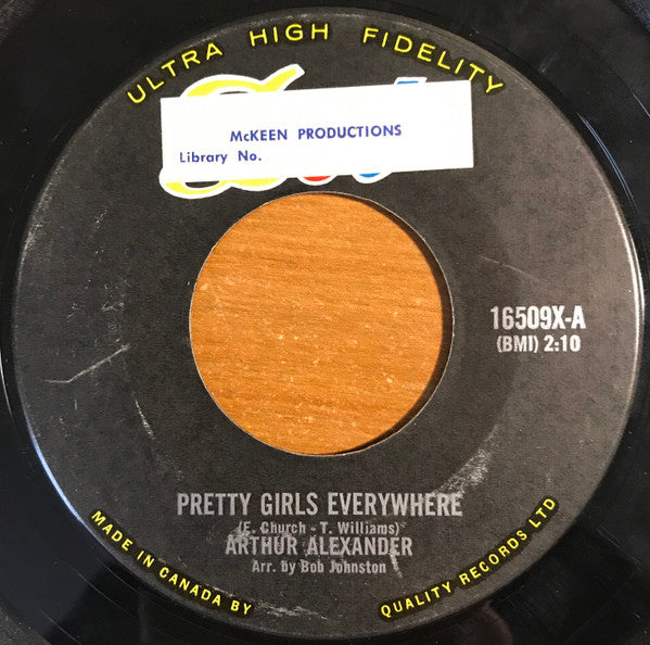 Arthur Alexander : Pretty Girls Everywhere / Baby Baby (7")