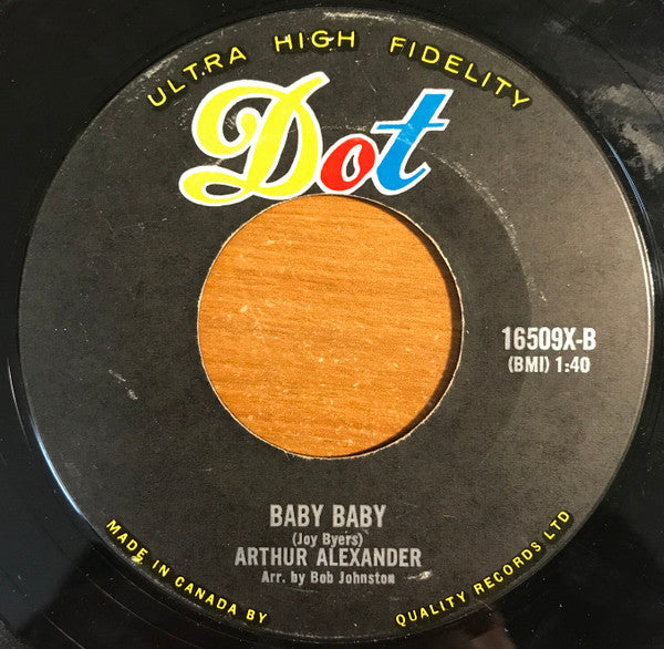 Arthur Alexander : Pretty Girls Everywhere / Baby Baby (7")