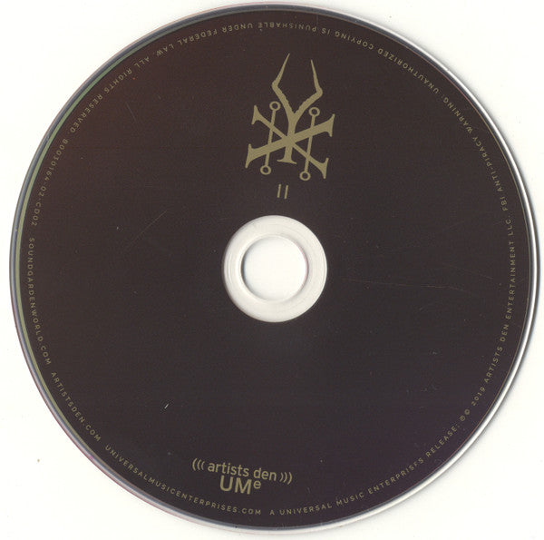 Soundgarden : Live From The Artists Den (2xCD, Album)