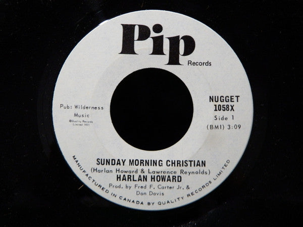 Harlan Howard : Sunday Morning Christian / That Little Boy Who Follows Me (7", Single, Styrene)