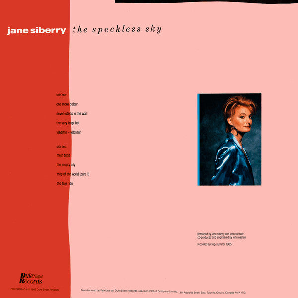 Jane Siberry : The Speckless Sky (LP, Album)