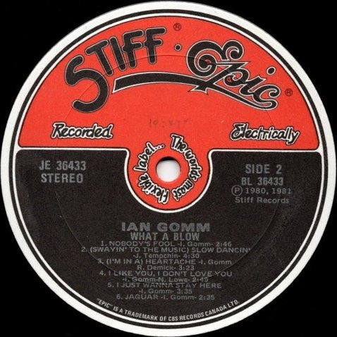 Ian Gomm : What A Blow (LP, Album)