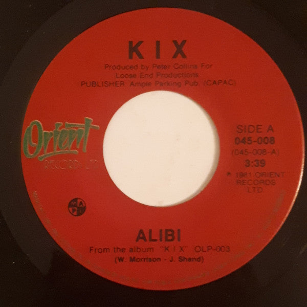 Kix (5) : Alibi (7", Single)