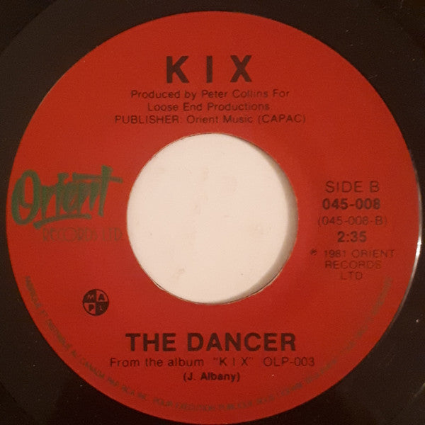 Kix (5) : Alibi (7", Single)