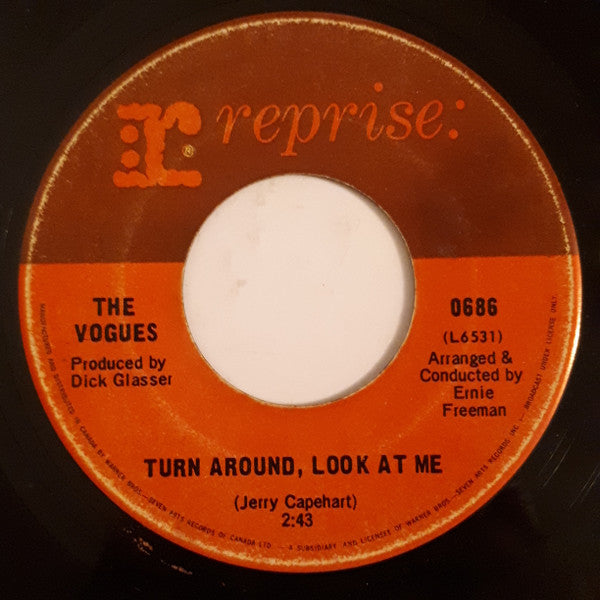 The Vogues : Turn Around, Look At Me / Then (7", Single)