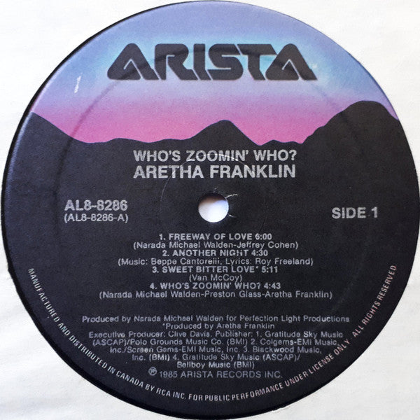 Aretha Franklin : Who's Zoomin' Who? (LP, Album)
