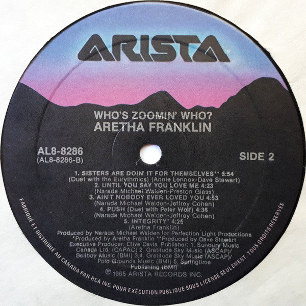 Aretha Franklin : Who's Zoomin' Who? (LP, Album)