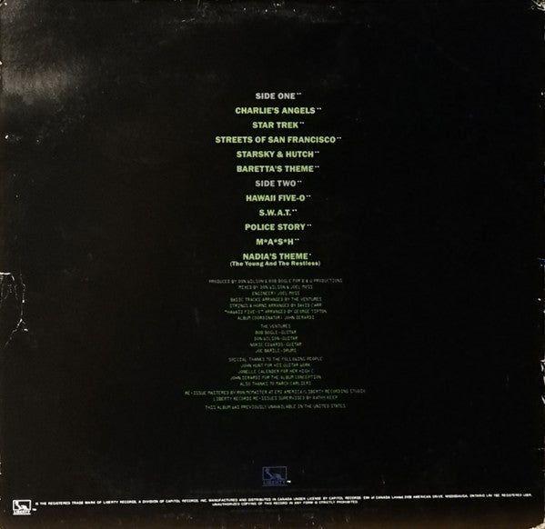 The Ventures : T.V. Themes (LP, Album, RE)