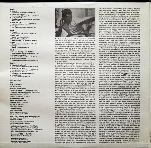 Bill Evans : Peace Piece And Other Pieces (2xLP, RM, Gat)