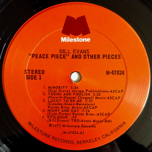 Bill Evans : Peace Piece And Other Pieces (2xLP, RM, Gat)
