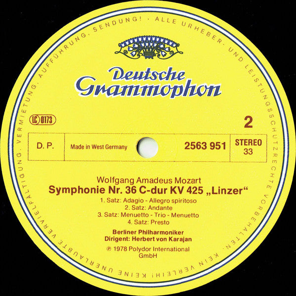Mozart*, Karajan*, Berliner Philharmoniker : Symphonien 32 · 35 · 36 · 38 · 39 · 40 · 41 (3xLP + Box)