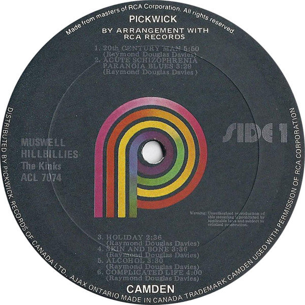 The Kinks : Muswell Hillbillies (LP, Album, RE)