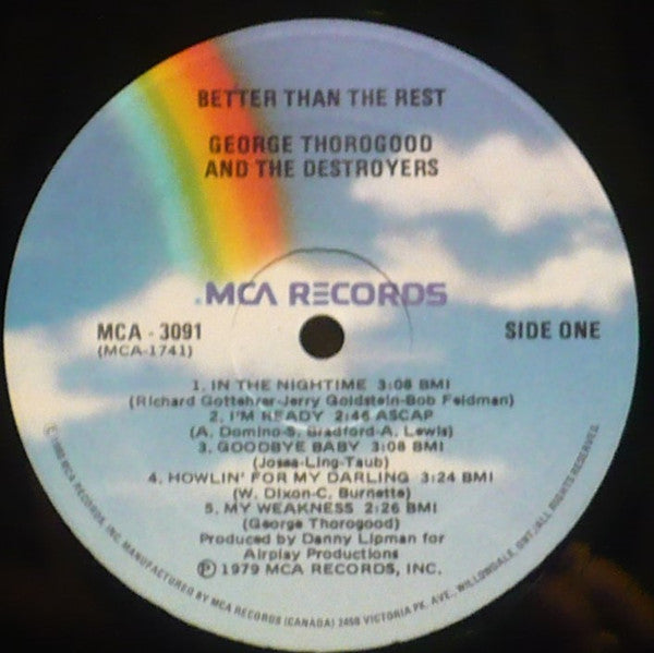 George Thorogood And The Destroyers* : Better Than The Rest (LP, Album, RE)