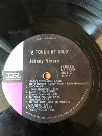 Johnny Rivers : A Touch Of Gold (LP, Comp, RP)