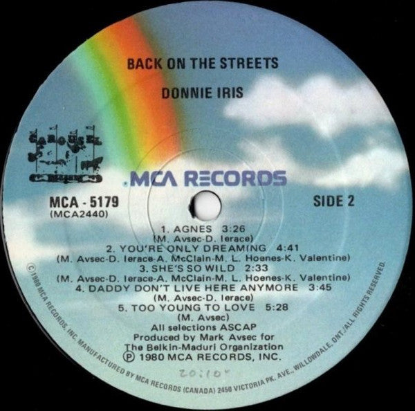 Donnie Iris : Back On The Streets (LP, Album)