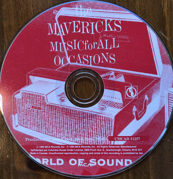 The Mavericks : Music For All Occasions (CD, Album, Club)