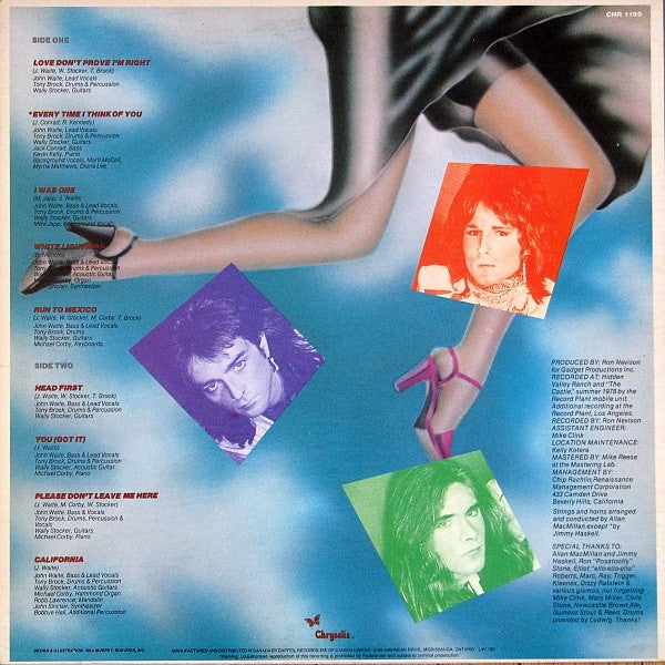 The Babys : Head First (LP, Album)