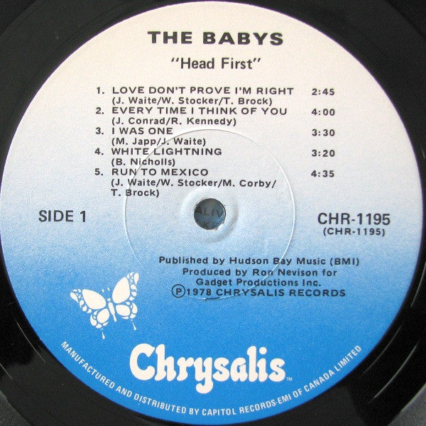 The Babys : Head First (LP, Album)