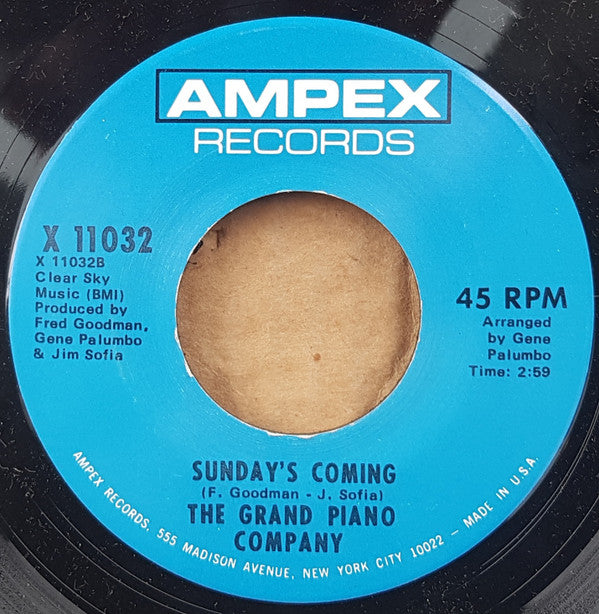 The Grand Piano Company : Esperanto / Sunday's Coming (7")