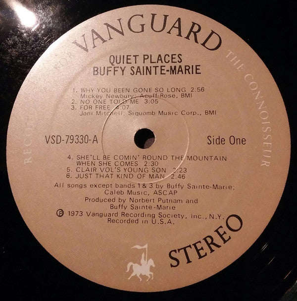 Buffy Sainte-Marie : Quiet Places (LP, Album, Pre)