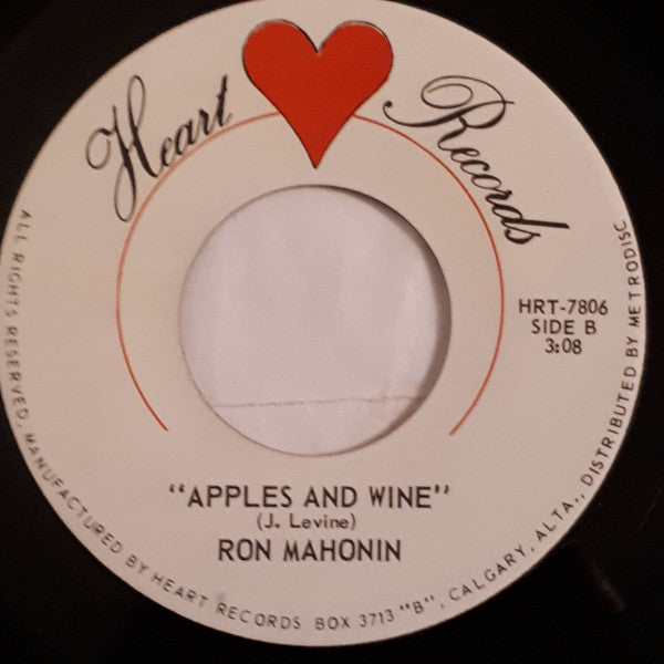 Ron Mahonin : Close To Your Love (7", Single)