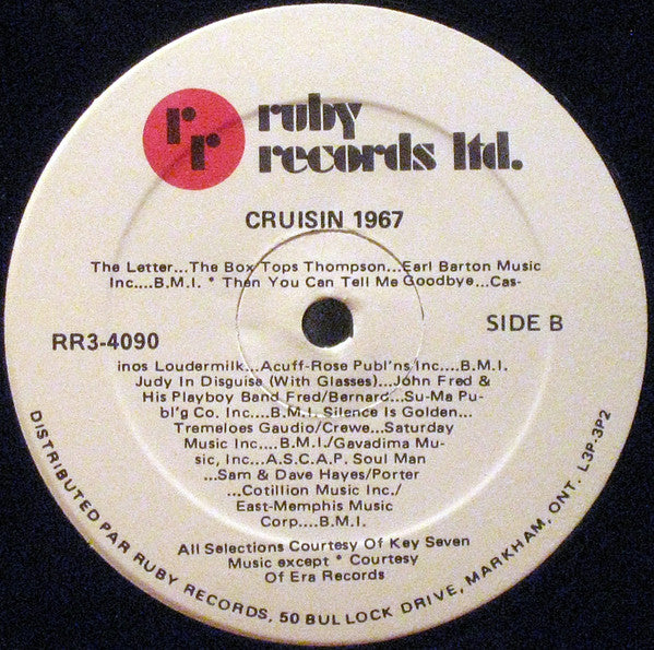 Various : Cruisin' 1967 (LP, Comp)