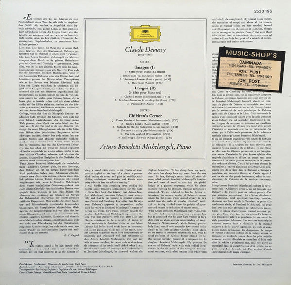Arturo Benedetti Michelangeli, Claude Debussy : Images I/II ∙ Children's Corner (LP, RP)