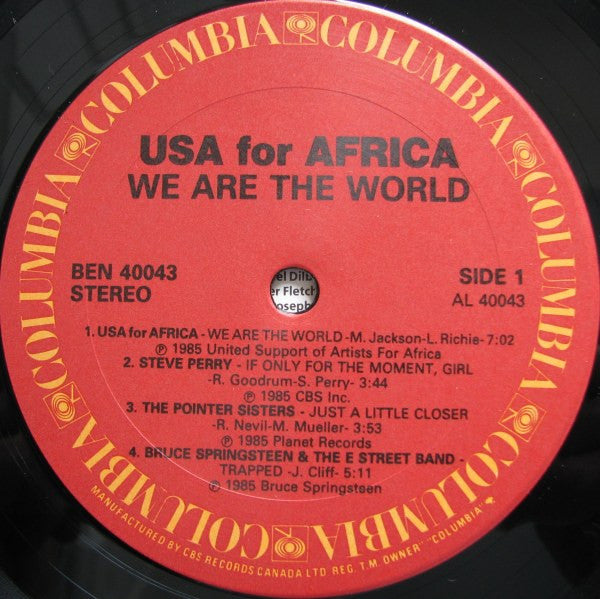 USA For Africa : We Are The World (LP, Album)