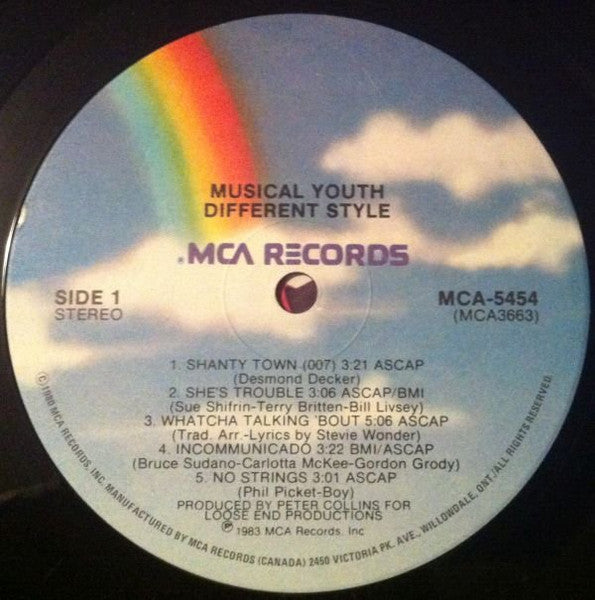 Musical Youth : Different Style! (LP, Album)