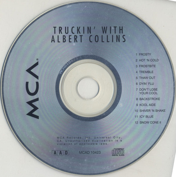 Albert Collins : Truckin' With Albert Collins (CD, RE)