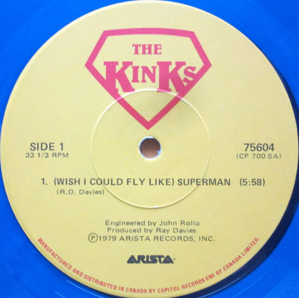 The Kinks : (Wish I Could Fly Like) Superman (12", Ltd, Blu)