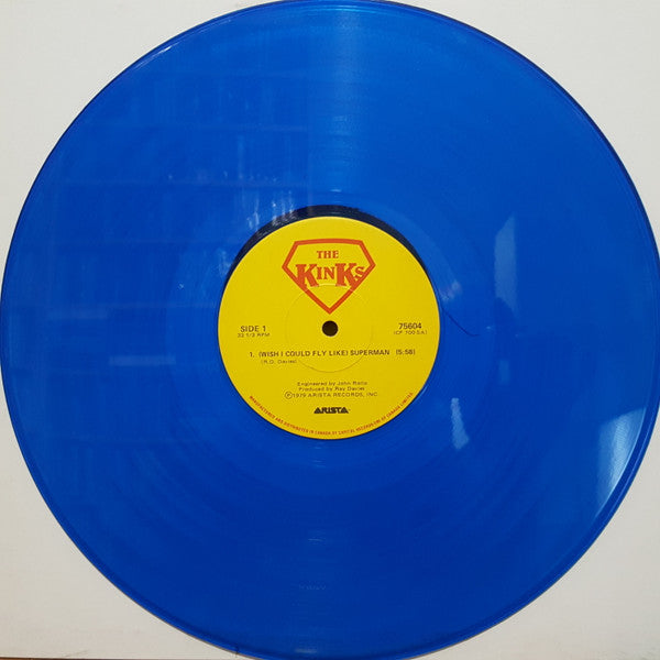 The Kinks : (Wish I Could Fly Like) Superman (12", Ltd, Blu)