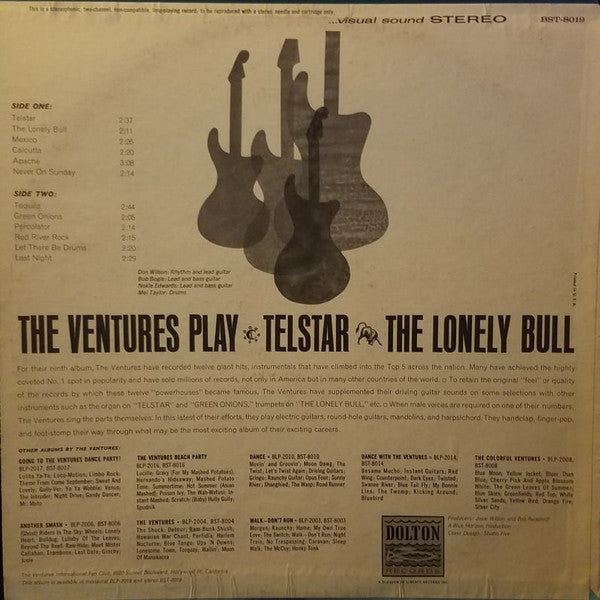 The Ventures : Play Telstar, The Lonely Bull (LP, Album, All)
