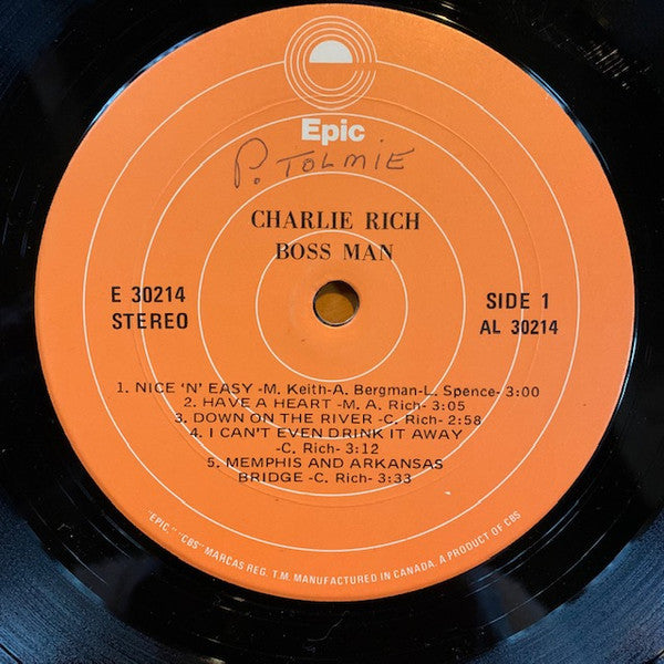 Charlie Rich : Boss Man (LP, Album)