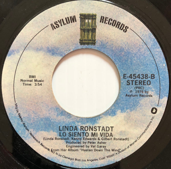Linda Ronstadt : It's So Easy (7", Single, PRC)