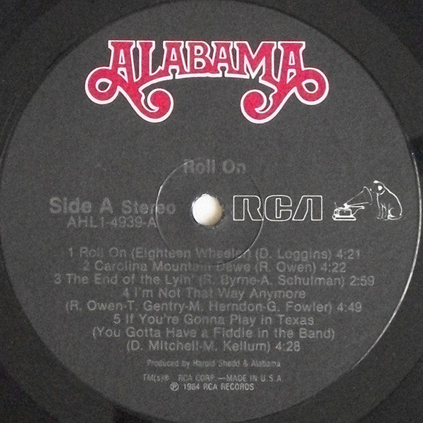 Alabama : Roll On (LP, Album, Ind)