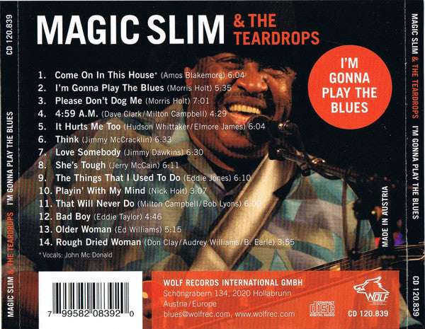 Magic Slim & The Teardrops : I’m Gonna Play The Blues (CD, Album)