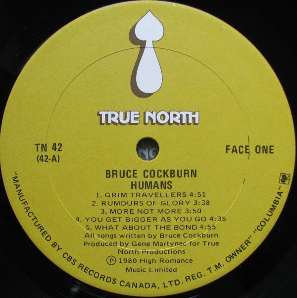 Bruce Cockburn : Humans (LP, Album)