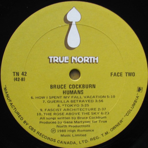 Bruce Cockburn : Humans (LP, Album)