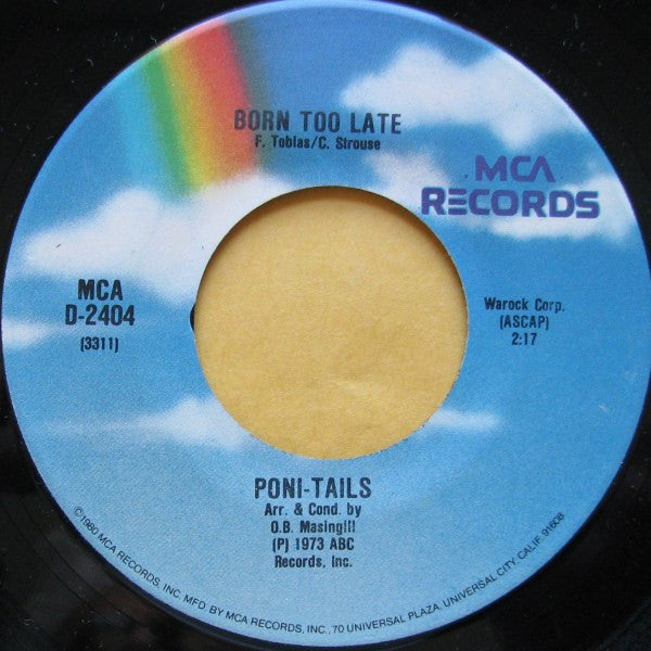 The Elegants / Poni-Tails : Little Star / Born Too Late (7", RE, Glo)