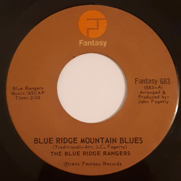 Blue Ridge Rangers : Blue Ridge Mountain Blues (7")