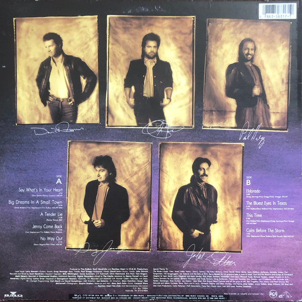 Restless Heart : Big Dreams In A Small Town (LP, Album)