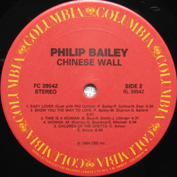 Philip Bailey : Chinese Wall (LP, Album)