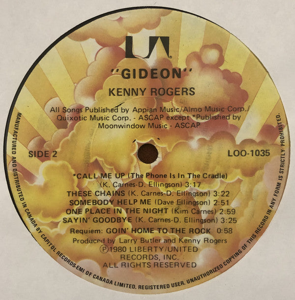 Kenny Rogers : Gideon (LP, Album)