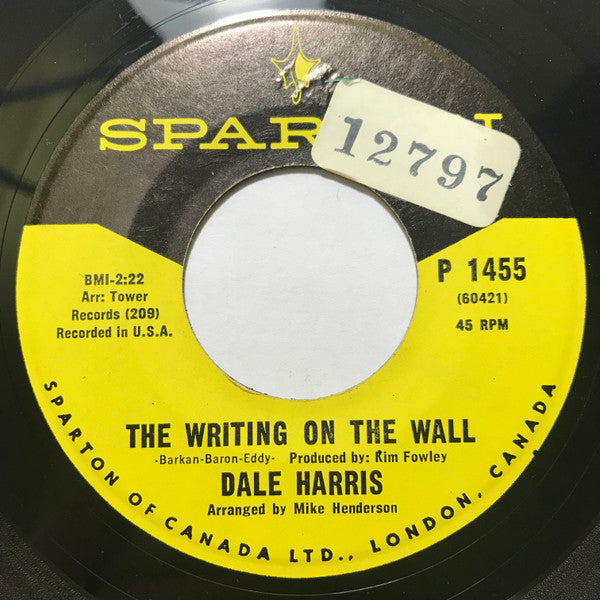 Dale Harris (2) : Night Life / The Writing On The Wall (7")