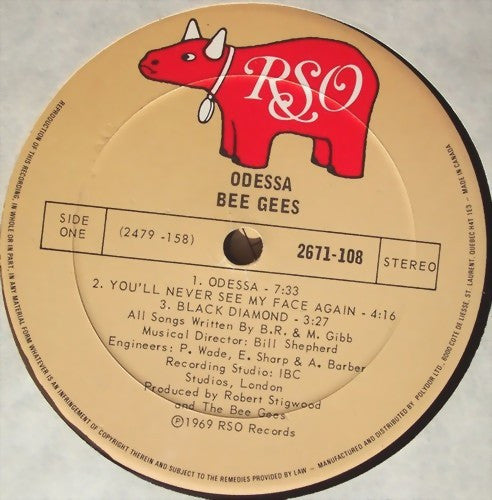 Bee Gees : Odessa (2xLP, Album, RE)