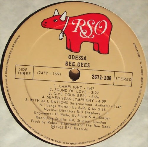 Bee Gees : Odessa (2xLP, Album, RE)
