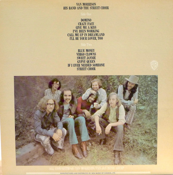 Van Morrison : His Band And The Street Choir (LP, Album, Gat)